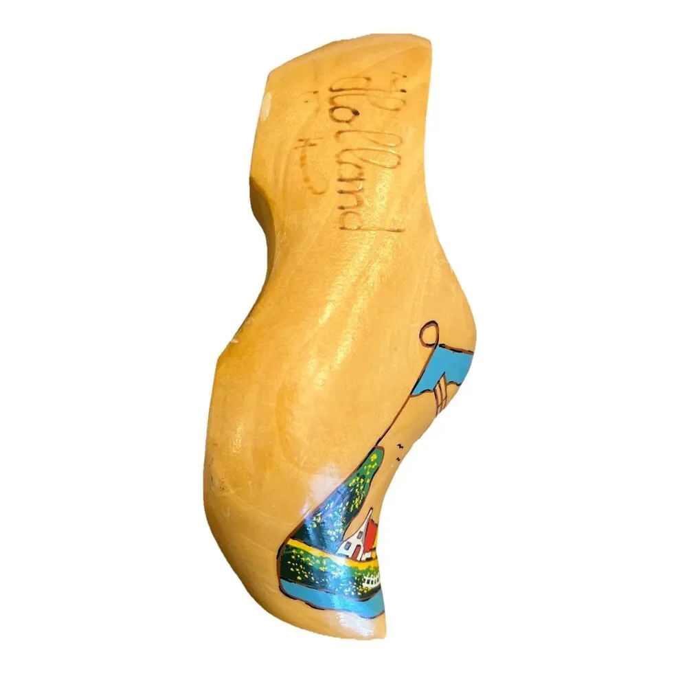 Dutch Clogs 15 Cm Wooden Figure Vintage‎ One